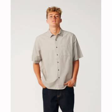 Rip Curl Men's Premium Surf Cord Short Sleeve Shirt Stone
