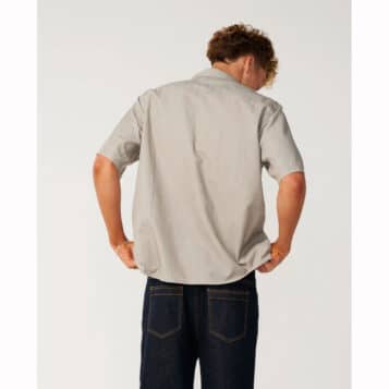 Alternative view of Rip Curl Men's Premium Surf Cord Short Sleeve Shirt Stone