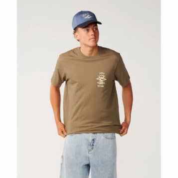 Rip Curl Men's Search Icon Tee Walnut