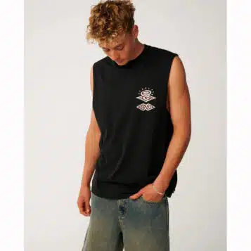 Rip Curl Men's Disorder Boneyards Muscle Black