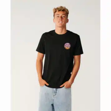Rip Curl Men's Wettie Passage Icon Tee  Black
