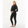 Rip Curl Women's 4/3mm Flashbomb Chest Zip Black - Image 3