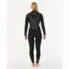 Rip Curl Women's 4/3mm Flashbomb Chest Zip Black - Image 2