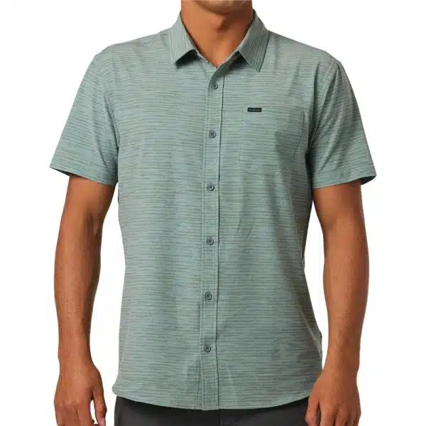 Alternative view of O'Neill Men's Trvlr UPF Traverse Strpe Stand Shirt Sage Green