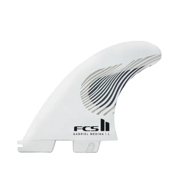 FCS II Gabriel Medina PC Tri Fins Black/White Large