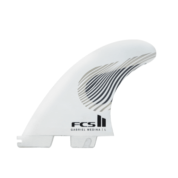FCS II Gabriel Medina PC Tri Fins Black/White Medium