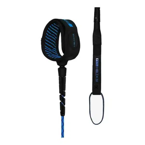 Alternative view of FCS Helix 2.0 Comp Leash Blue