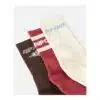 Rip Curl Women's Icons of Surf Sock 3-Pack Maroon - Image 2