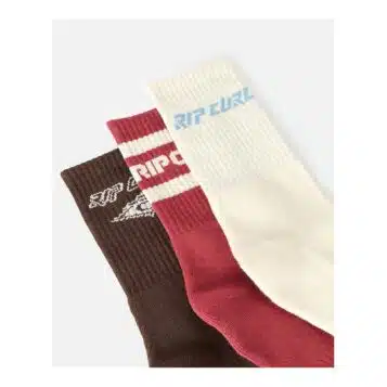 Alternative view of Rip Curl Women's Icons of Surf Sock 3-Pack Maroon