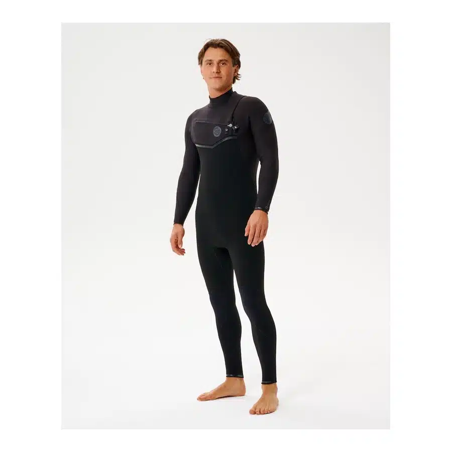 Rip Curl Men's 3/2mm E-Bomb Chest Zip Black 3 Rip Curl Men's 3/2mm E-Bomb Chest Zip Black - Image 3