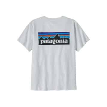 Patagonia Women's P-6 Logo Responsibili-Tee Fiber White