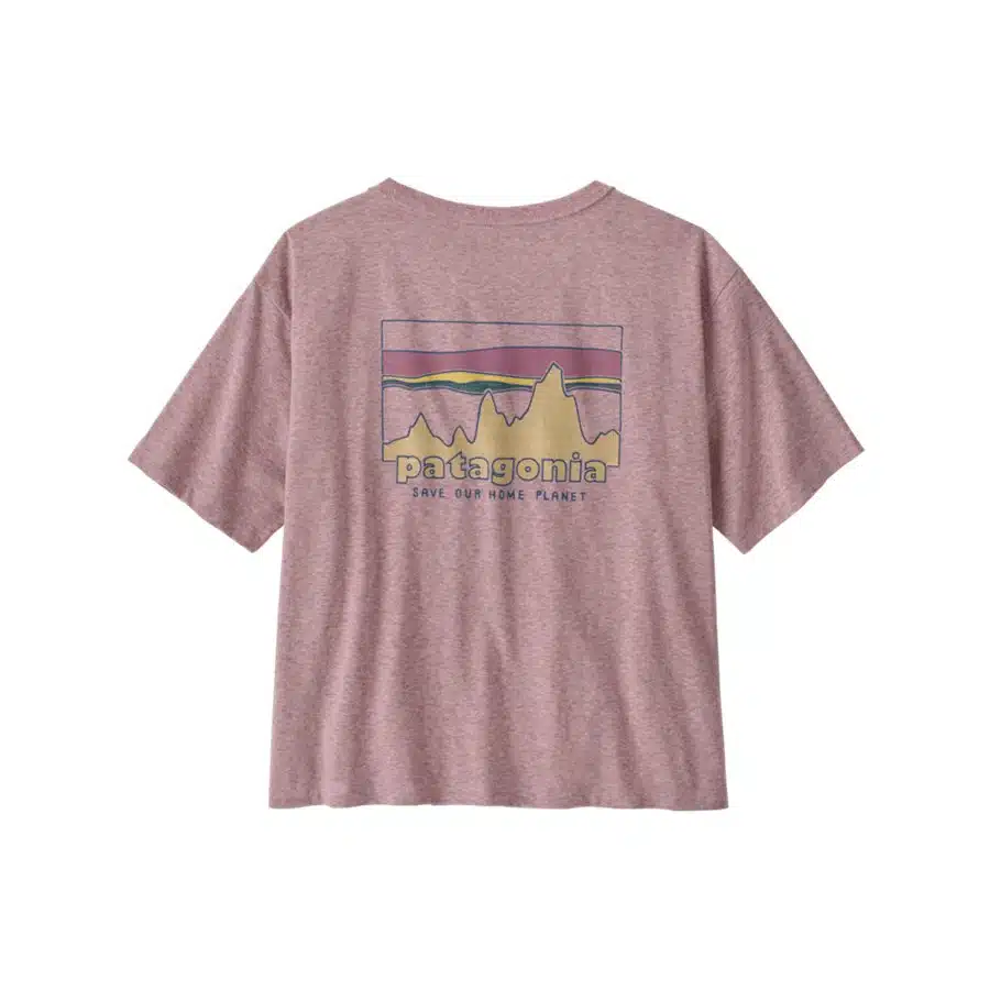 Patagonia Women's '73 Skyline Easy Cut Responsibili-Tee Quiet Violet 1 Patagonia Women's '73 Skyline Easy Cut Responsibili-Tee Quiet Violet