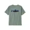 Patagonia Men's Fitz Roy Trout T-Shirt Cover Green