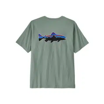 Patagonia Men's Fitz Roy Trout T-Shirt Cover Green