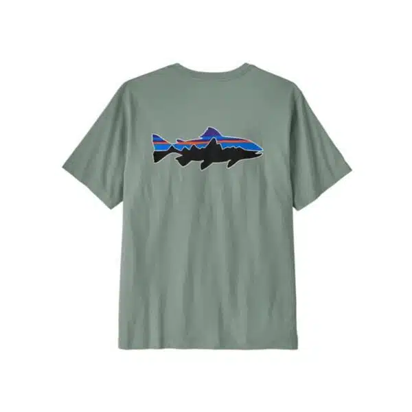 Patagonia Men's Fitz Roy Trout T-Shirt Cover Green