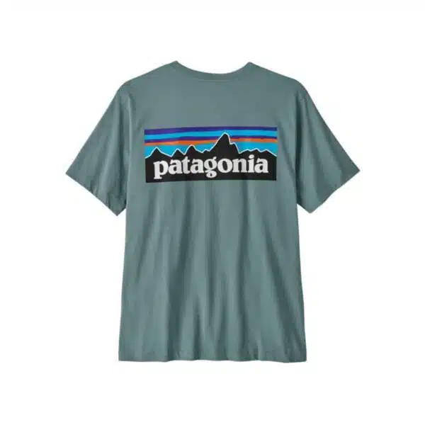 Patagonia Men's P-6 Logo T-Shirt Blue Sage