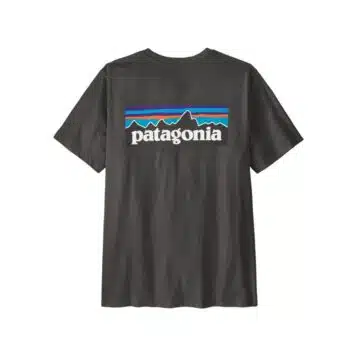 Patagonia Men's P-6 Logo T-Shirt Ink Black