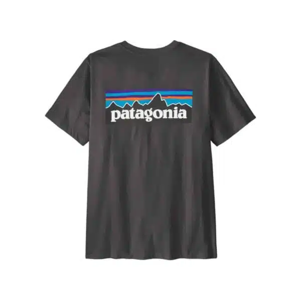 Patagonia Men's P-6 Logo T-Shirt Ink Black