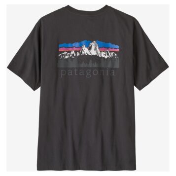 Alternative view of Patagonia Men's Fitz Roy Foothills T-Shirt Ink Black