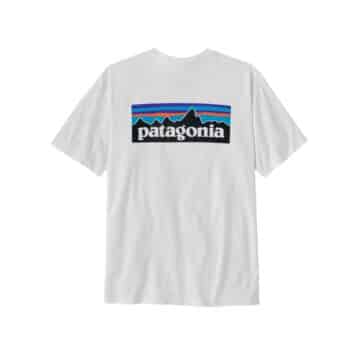 Patagonia Men's P-6 Logo Responsibili-Tee Fiber White