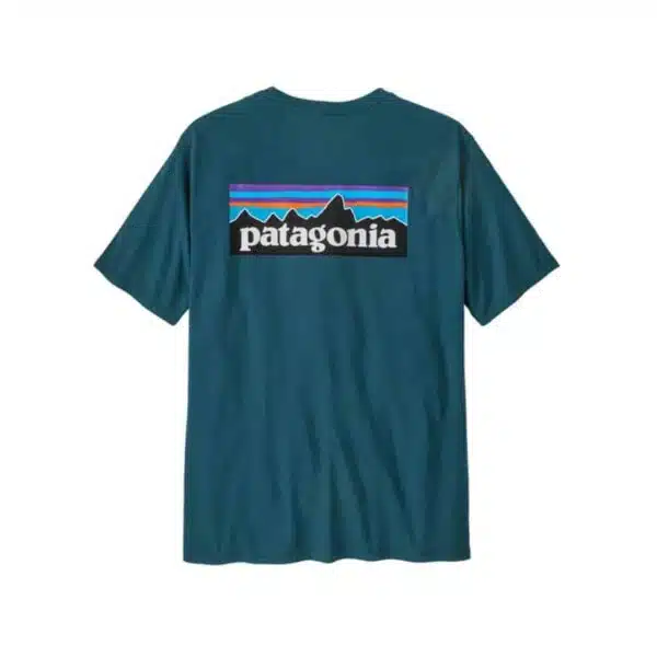 Patagonia Men's P-6 Logo Responsibili-Tee Glacial Blue