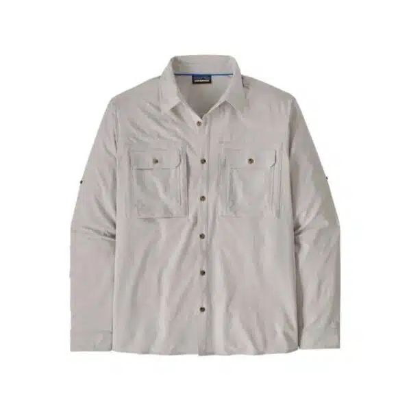 Patagonia Men's Long-Sleeved Self-Guided Sun Shirt Crisp Grey