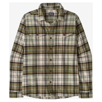 Patagonia Men's Fjord Flannel Shirt Rising Storm: Weathered Stone