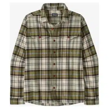 Patagonia Men's Fjord Flannel Shirt Rising Storm: Weathered Stone
