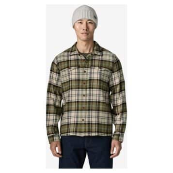Alternative view of Patagonia Men's Fjord Flannel Shirt Rising Storm: Weathered Stone