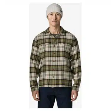 Alternative view of Patagonia Men's Fjord Flannel Shirt Rising Storm: Weathered Stone