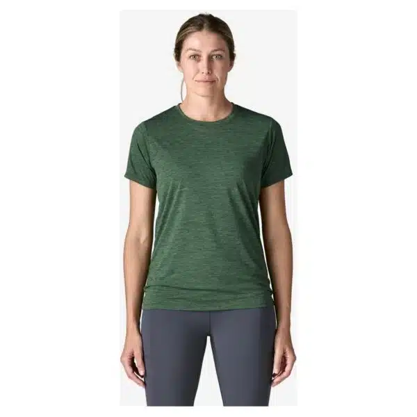 Alternative view of Patagonia Women's Capilene Cool Daily Shirt Canopy Green Light Canopy Green X-Dye
