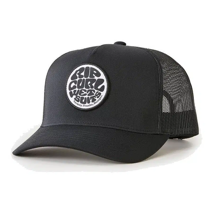 Rip Curl Men's Wetsuit Icon Trucker Cap Black 1 Rip Curl Men's Wetsuit Icon Trucker Cap Black