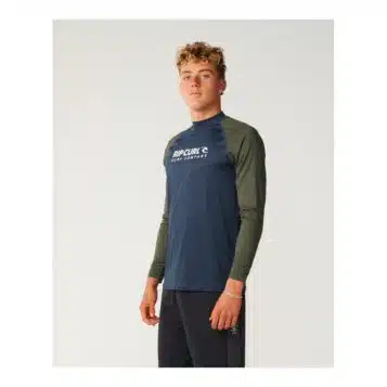 Rip Curl Men's Shock UPF Long Sleeve Dark Olive