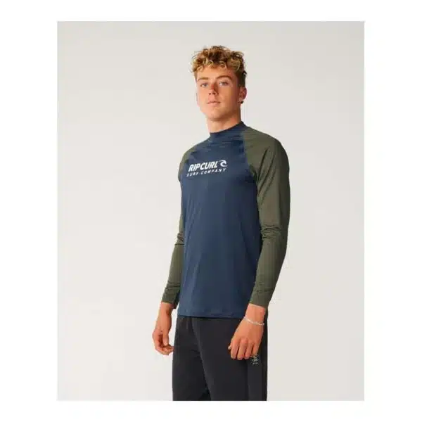 Rip Curl Men's Shock UPF Long Sleeve Dark Olive