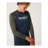 Rip Curl Men's Shock UPF Long Sleeve Dark Olive - Image 5