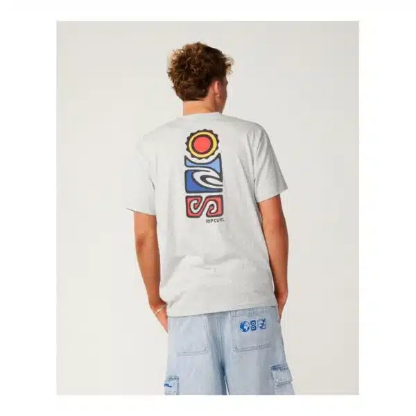 Alternative view of Rip Curl Men's Search Series VaporCool Stack Tee Grey Marle