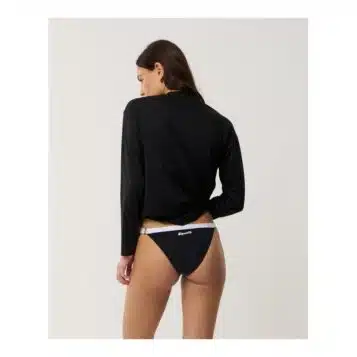 Alternative view of Rip Curl Women's Classic Surf Long Sleeve Cooling Zip Rash Vest Black