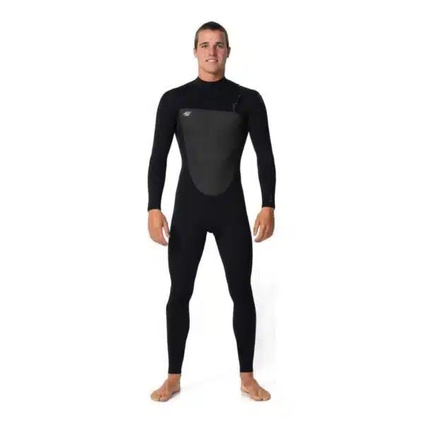 O'Neill Men's Defender 3/2mm Chest Zip Wetsuit Black