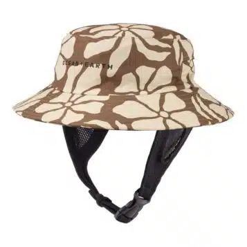 Ocean & Earth Bingin Lightweight Soft Peak Surf Hat Chestnut Flower