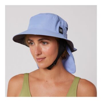 Alternative view of Ocean & Earth Indo Stiff Peak Surf Hat Blue