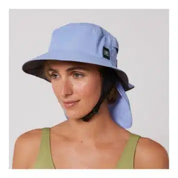 Alternative view of Ocean & Earth Indo Stiff Peak Surf Hat Blue