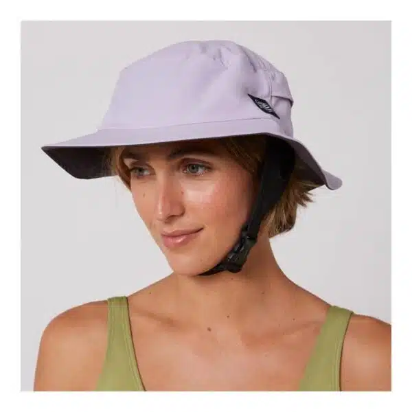 Alternative view of Ocean & Earth Indo Stiff Peak Surf Hat Pale Lilac