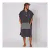 ocean earth mens daybreak hooded poncho asphalt 01