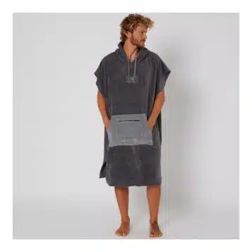 Ocean & Earth Men's Daybreak Hooded Poncho Asphalt