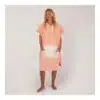 ocean earth womens daydream hooded poncho seashell pink 01