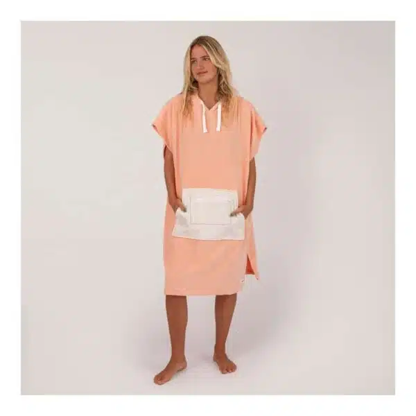 Ocean & Earth Women's Daydream Hooded Poncho Seashell Pink