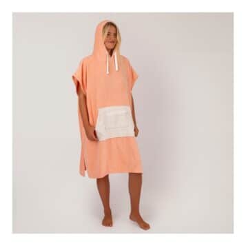 Alternative view of Ocean & Earth Women's Daydream Hooded Poncho Seashell Pink