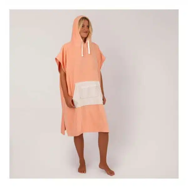 Alternative view of Ocean & Earth Women's Daydream Hooded Poncho Seashell Pink