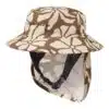 ocean earth youth bingin lightweight soft peak surf hat chestnut flower 01