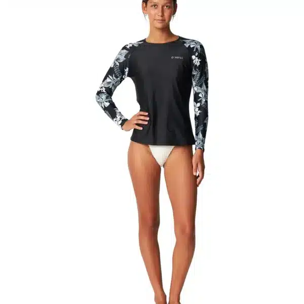 Alternative view of O'Neill Women's Salina LS Surf Tee Tropic Noir
